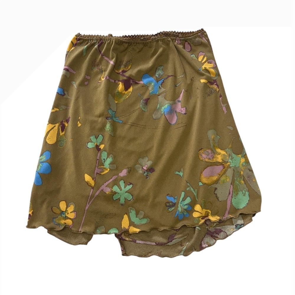 Urban Outfitters Alanna Floral Ruched Mini Skirt - Picture 2 of 4